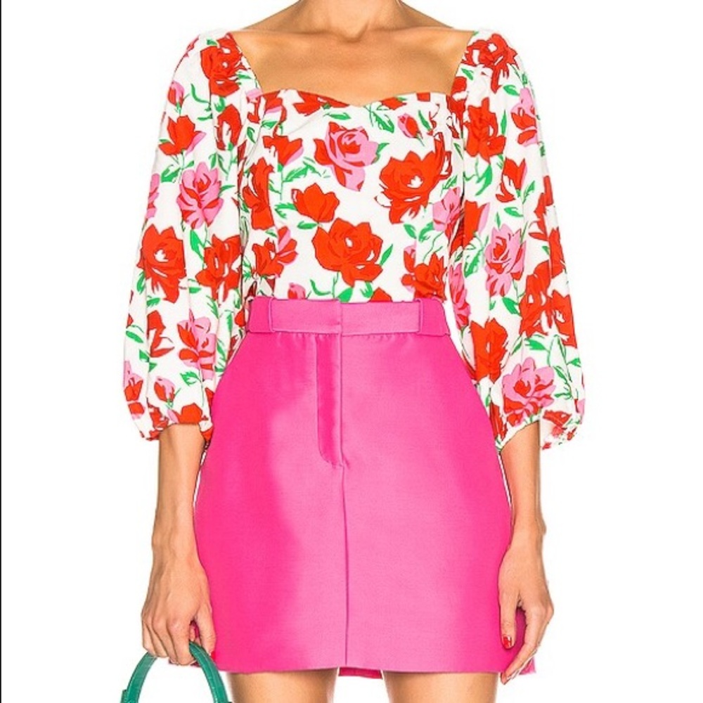 Rixo Veronica Floral Blouse